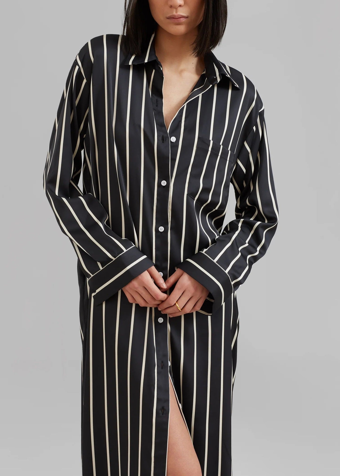 Parallel Play | Black Shirt Dress