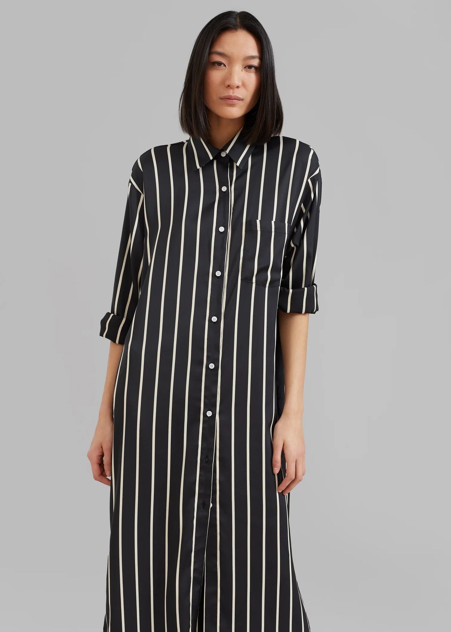 Parallel Play | Black Shirt Dress
