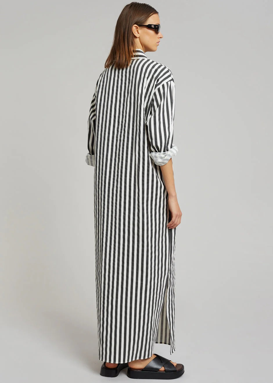 Everyday Stripe | Black Shirt Dress