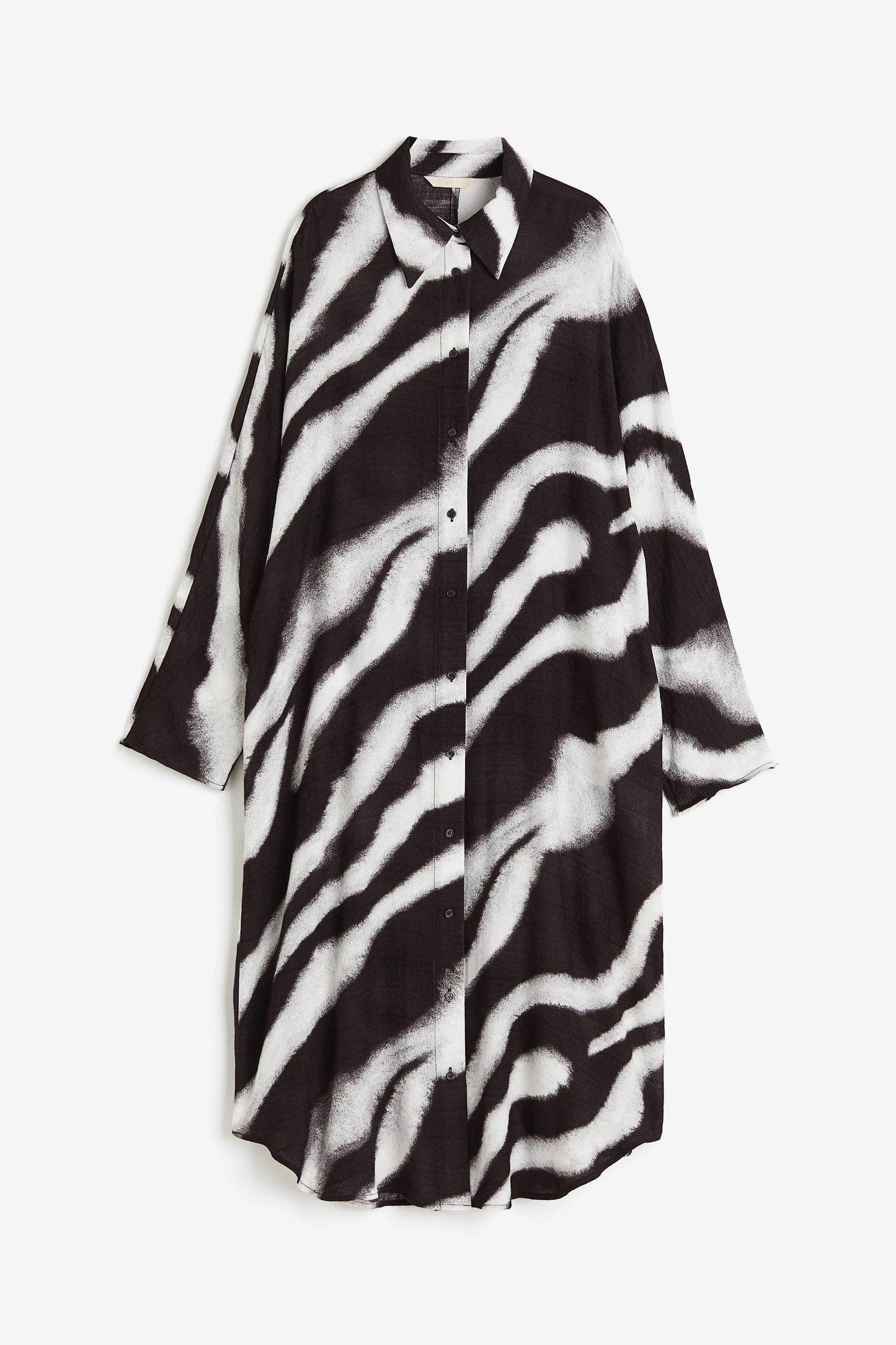 Monochrome Muse | Black & White Shirt Dress