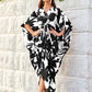 Knotty Nice | Black Floral Kaftan Dress
