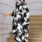 Knotty Nice | Black Floral Kaftan Dress