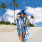 Sky Swirl | Blue Tie-Dye Dress