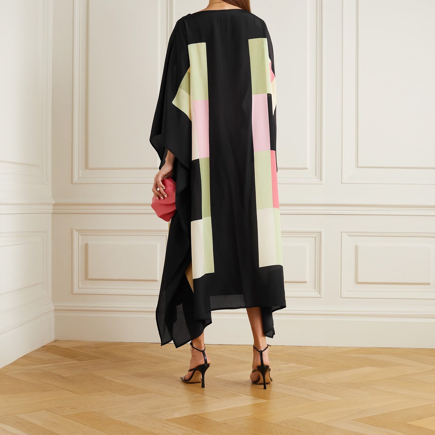 Pink Panther | Multicolor Party-Wear Kaftan