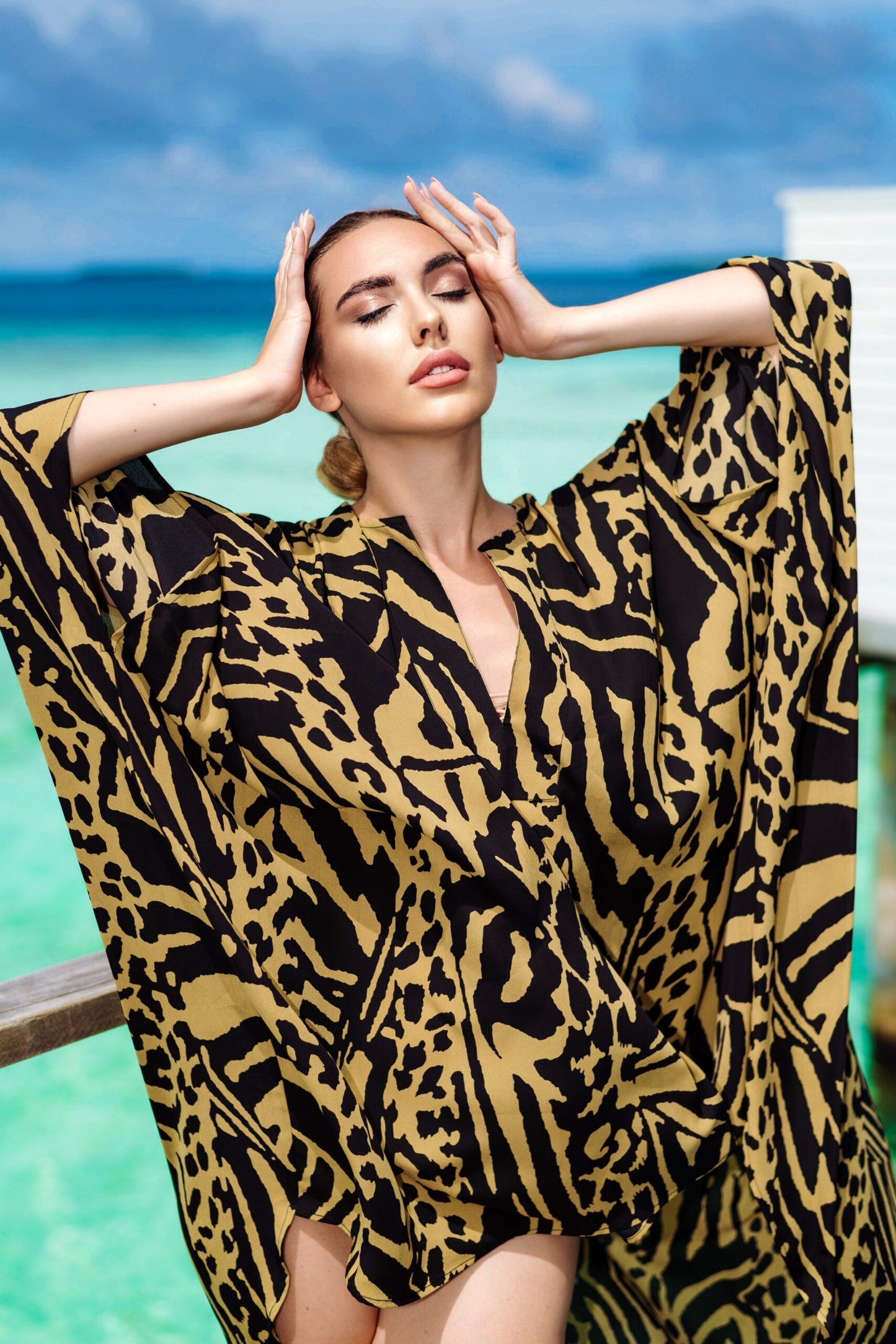 Wild Side | Feline Print Asymmetrical Dress