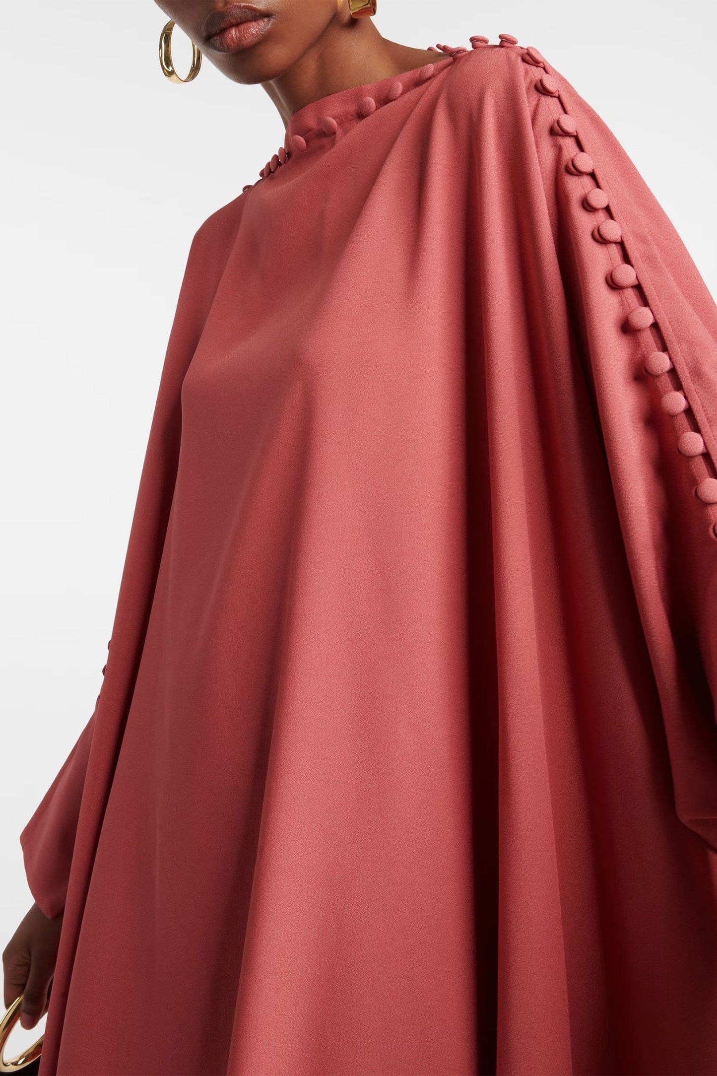 Serene Silhouette | Peach Kaftan