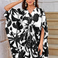Knotty Nice | Black Floral Kaftan Dress