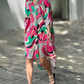 Forest Fanatic | Pink Knee-Length Dress