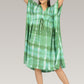 Botanical Bliss | Green Shibori Tie Dye Short Kimono