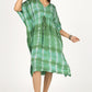 Botanical Bliss | Green Shibori Tie Dye Short Kimono