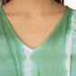 Botanical Bliss | Green Shibori Tie Dye Short Kimono