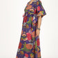 Purple Chrysanthium | 100% Cotton Kaftan