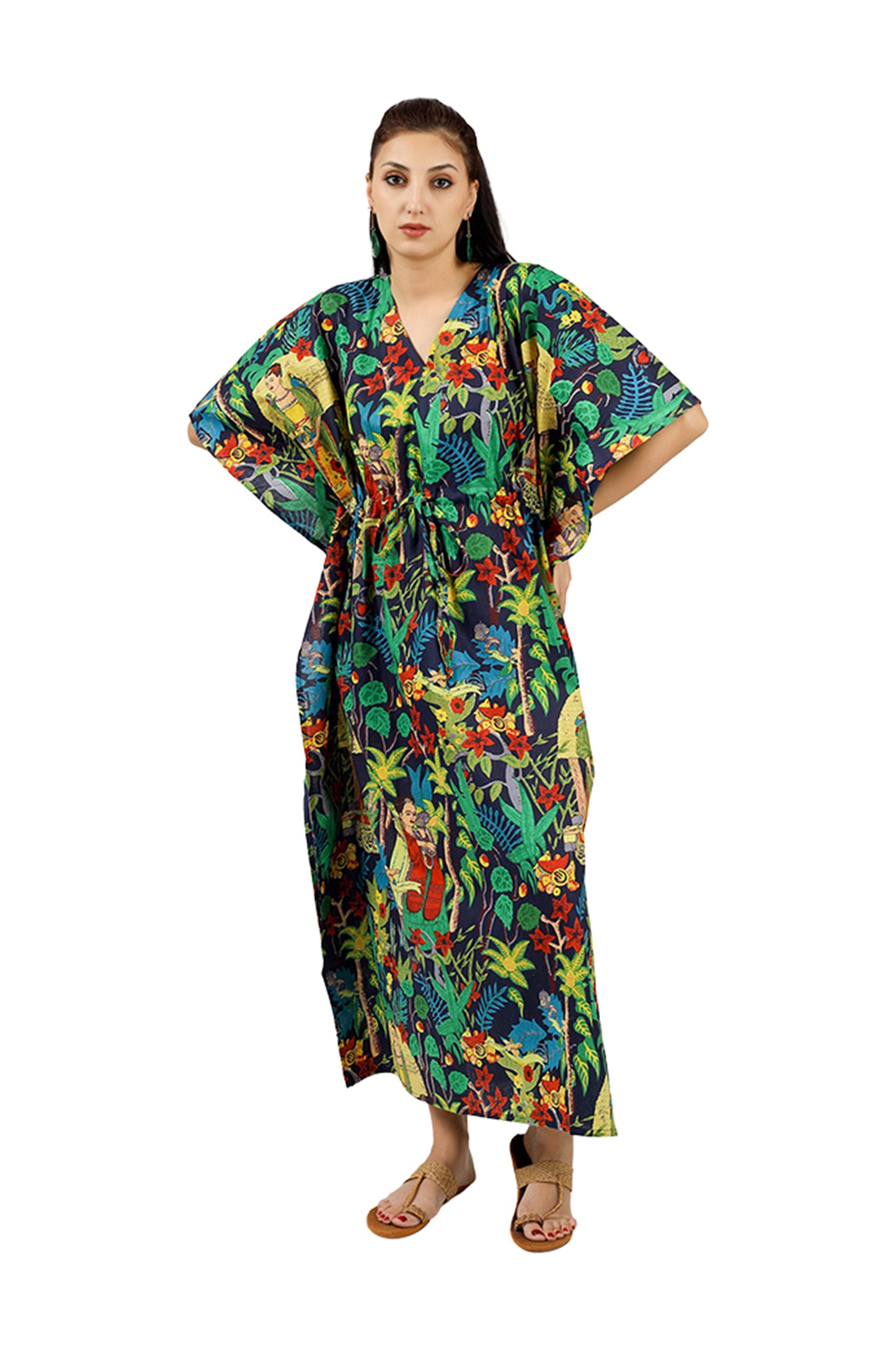 Blue Frida | 100% Cotton Kaftan