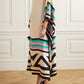 Earthen Threads Party Wear Beach Kaftan Kimono Crepe Dress-J5584
