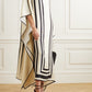 Earthen Threads Party Wear Beach Kaftan Kimono Crepe Dress-J5583