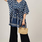 Polka Dots Block Printed Cotton Kaftan Tunic - Earthen Threads